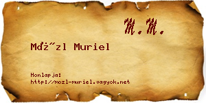Mözl Muriel névjegykártya